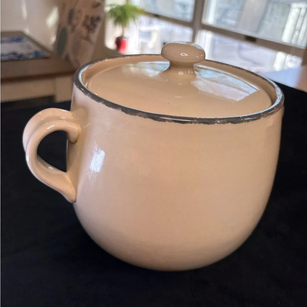 Vintage Home And Garden Party Ltd. Stoneware Bean Pot - Picture 5 of 12